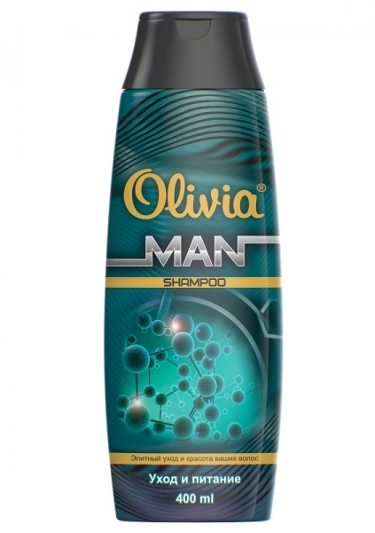 Шампунь для Волос "Olivia Men" Уход и питание, 400 мл. мужской 
